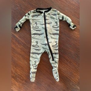 Kickee Pants Green and Black Kids Pajamas